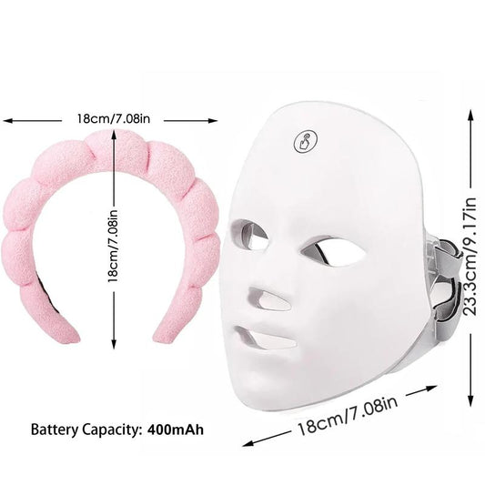 USB Rechargeable Facial Mask, Summer Makeup, 7 Color LED Beauty Mask, Led Facial Light, Comfort Skin Care Mask Facial Beauty Massagers, Personal Skincare Products for Home